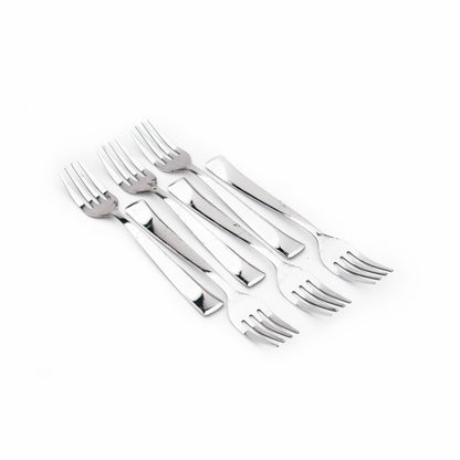 Stainless Steel  Mirror Polished Desert Fork set of 12