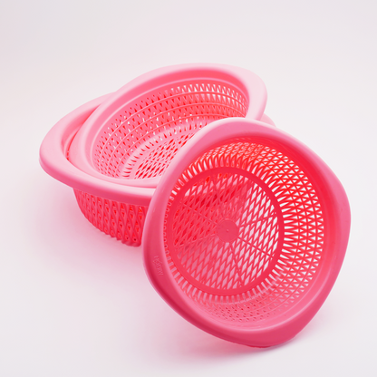 Milton Plastic Unbreakable Basket Set of Small, Medium & Large Basket without lid for storing Fruits,Vegetables