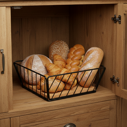 Decorative Metal Wire Fruit or Bread Basket for Home & Dining Table