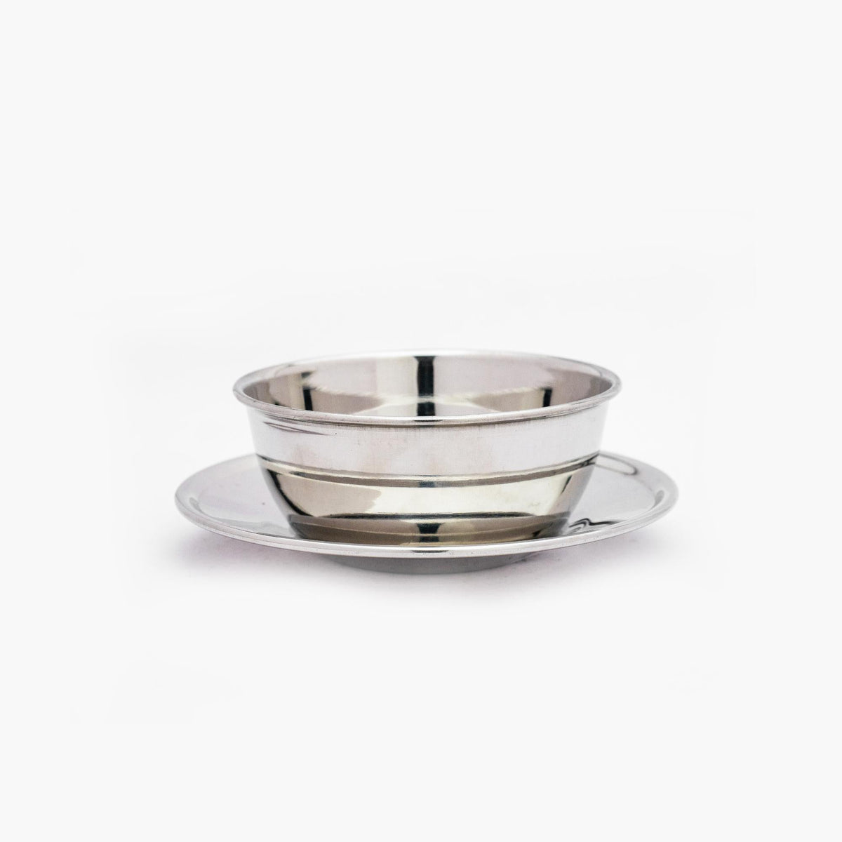 Stainless Steel Mirror Fish Finger Bowl With Liner  (Set of 6)